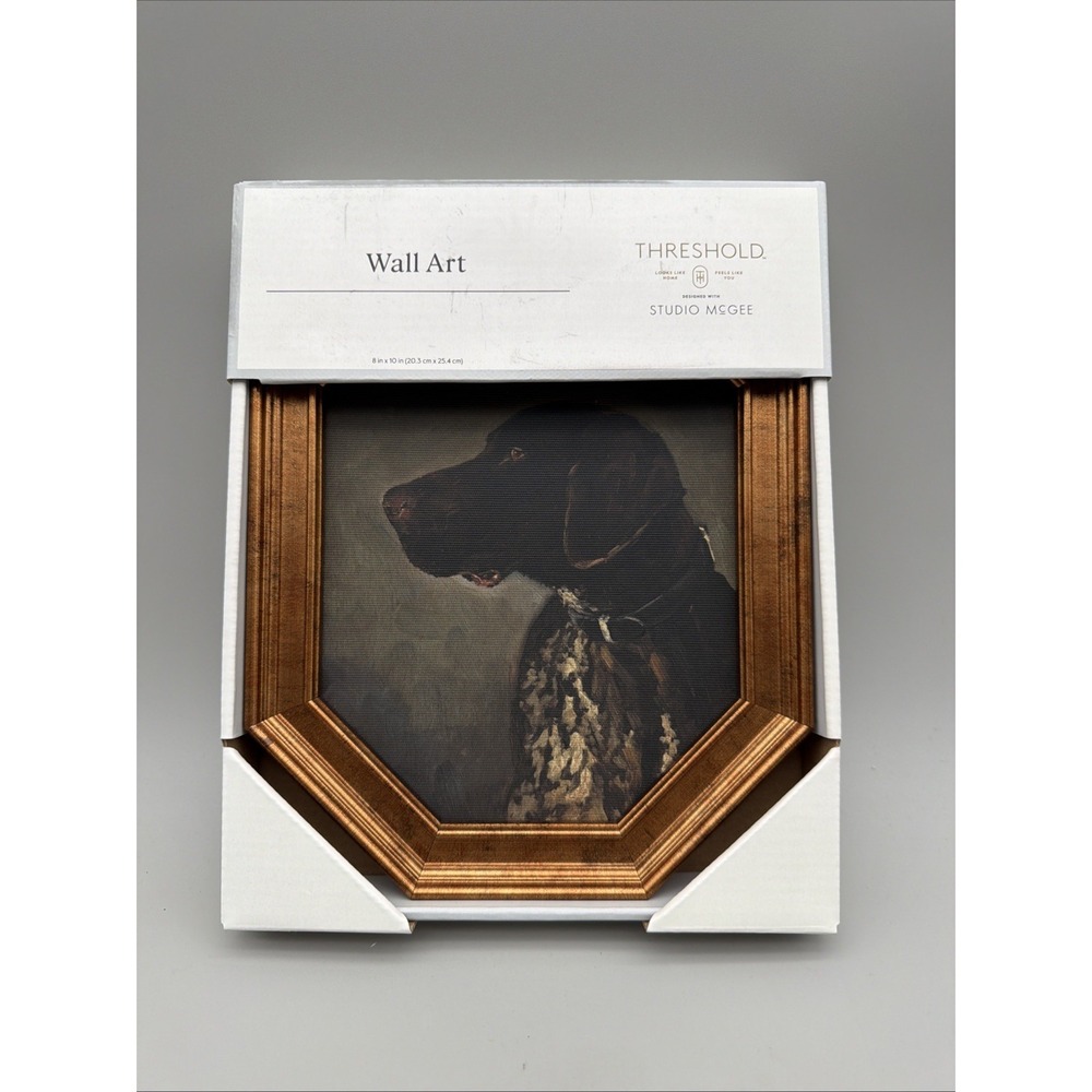 Threshold Studio McGee Pointer Dog Portrait Wall Art 8x10 Target NEW IN BOX